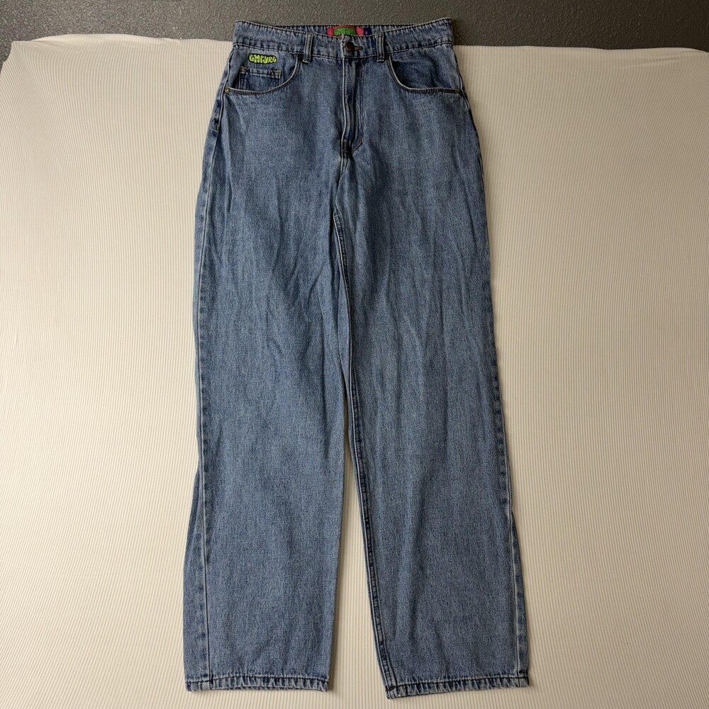 Empyre Jeans Womens 8 Blue Medium Wash High Rise Straight Relaxed Denim 28x27